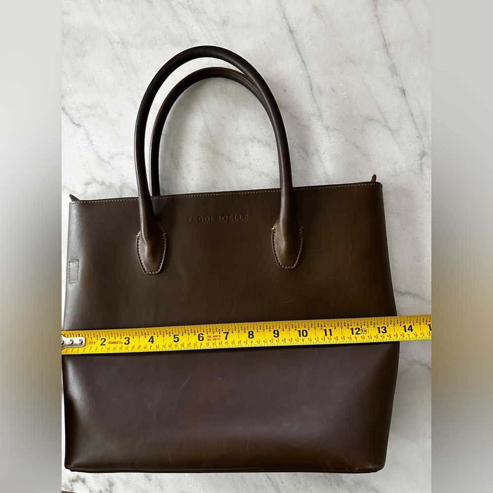 Teddi Joelle- Olive/Brown Women’s leather Bag - Picture 13 of 16